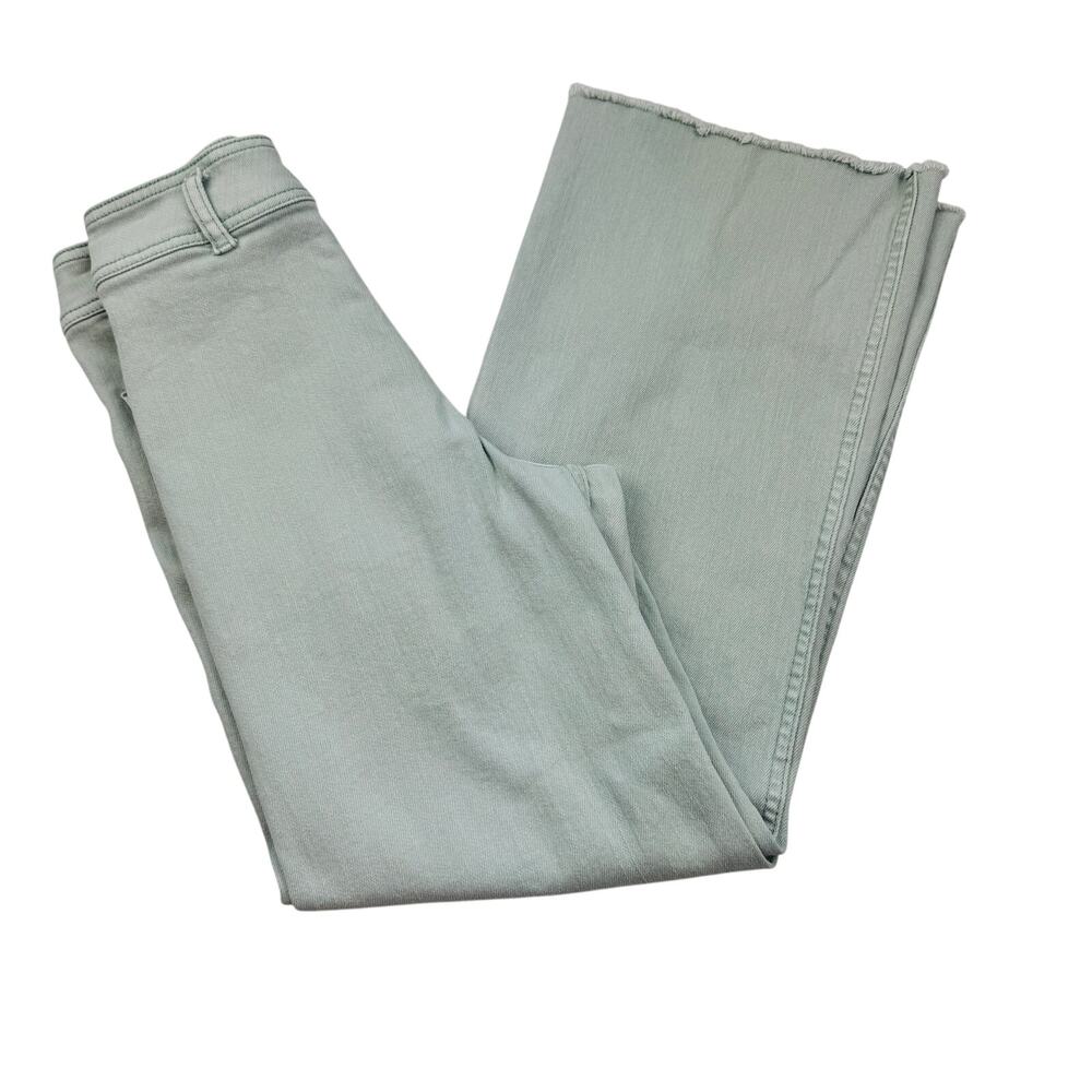 Miou Muse Straight Wide Leg High Waist Flat Front Jeans Women's Size Small